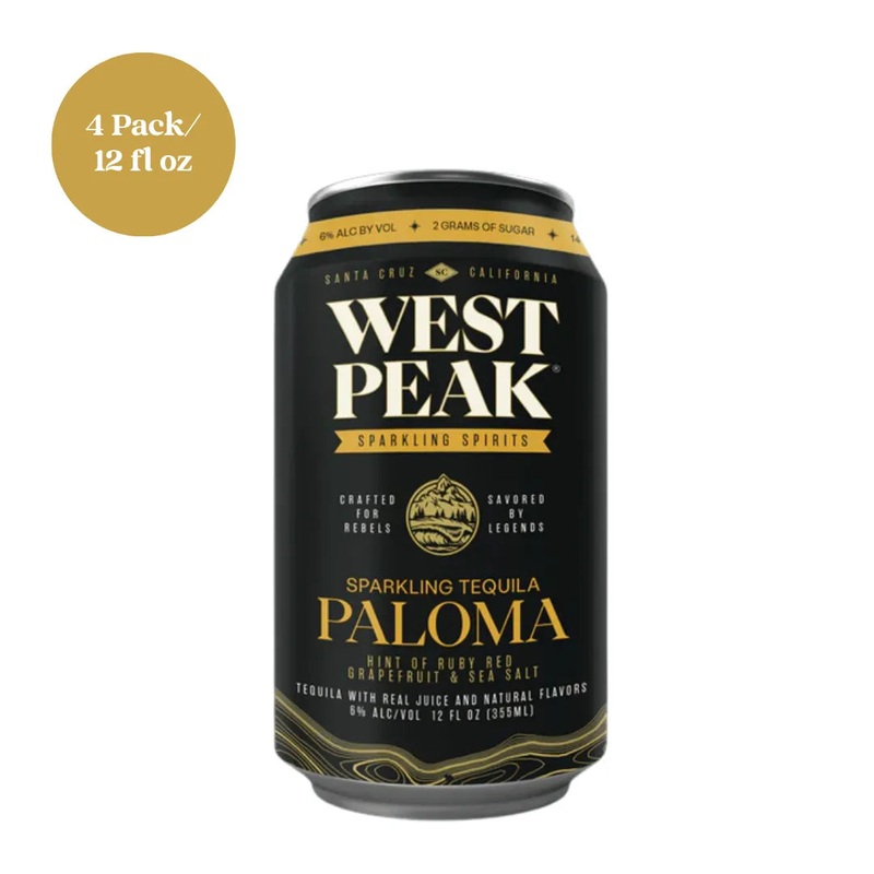 West Peak Sparkling Tequila Paloma RTD Cocktail 4pk 12 fl oz Cans