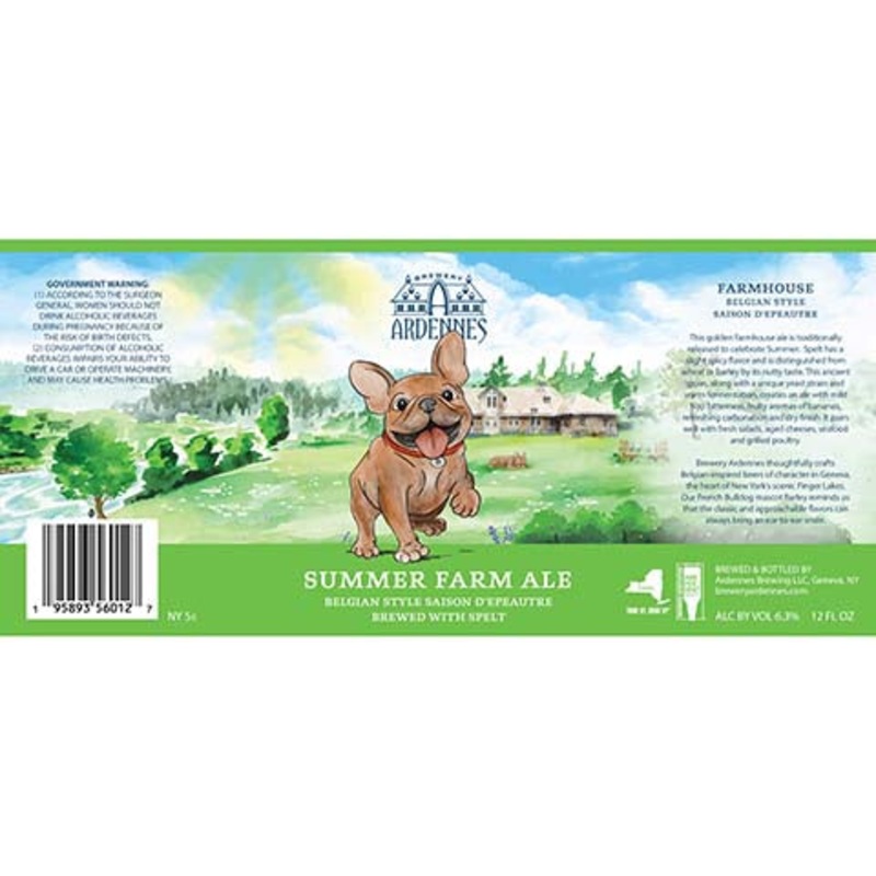 Ardennes Summer Farm Ale (Saison d'Epeautre) 12OZ CAN