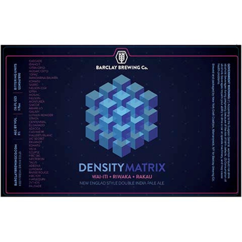 Barclay Density Matrix DIPA 12OZ SINGLE CAN