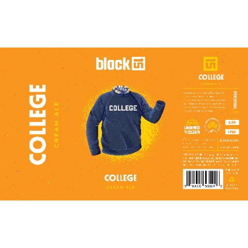 Block 15 College Cream Ale 16OZ SINGLE CAN