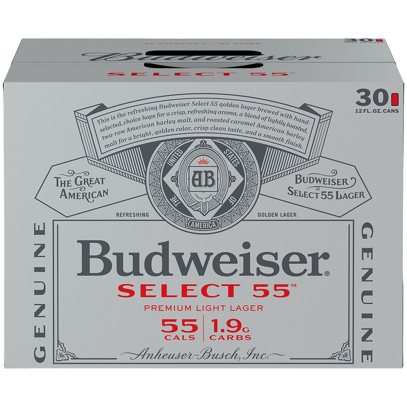 Budweiser Select 55 30 Pack (12 oz Cans)