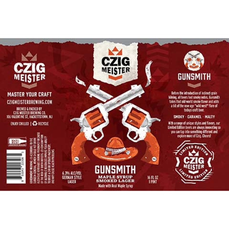 Czig Meister Gunsmith Lager 16OZ SINGLE CAN