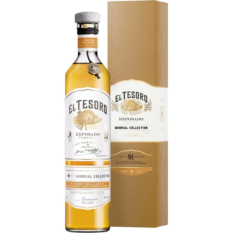 El Tesoro Tequila Reposado Mundial Collection Basil Hayden Edition 750ml