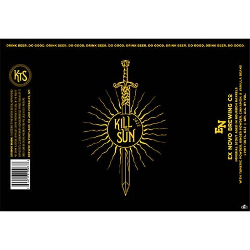 Ex Novo Kill The Sun Golden Milk Imperial Stout 16OZ SINGLE CAN