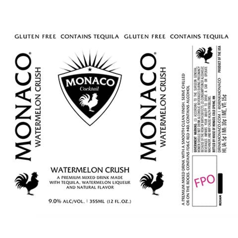 Monaco Watermelon Crush 12OZ SINGLE CAN