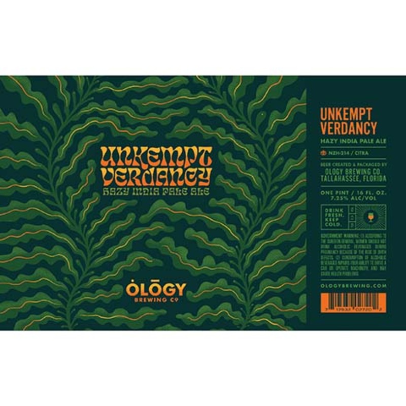Ology Unkempt Verdancy Hazy IPA 16OZ SINGLE CAN