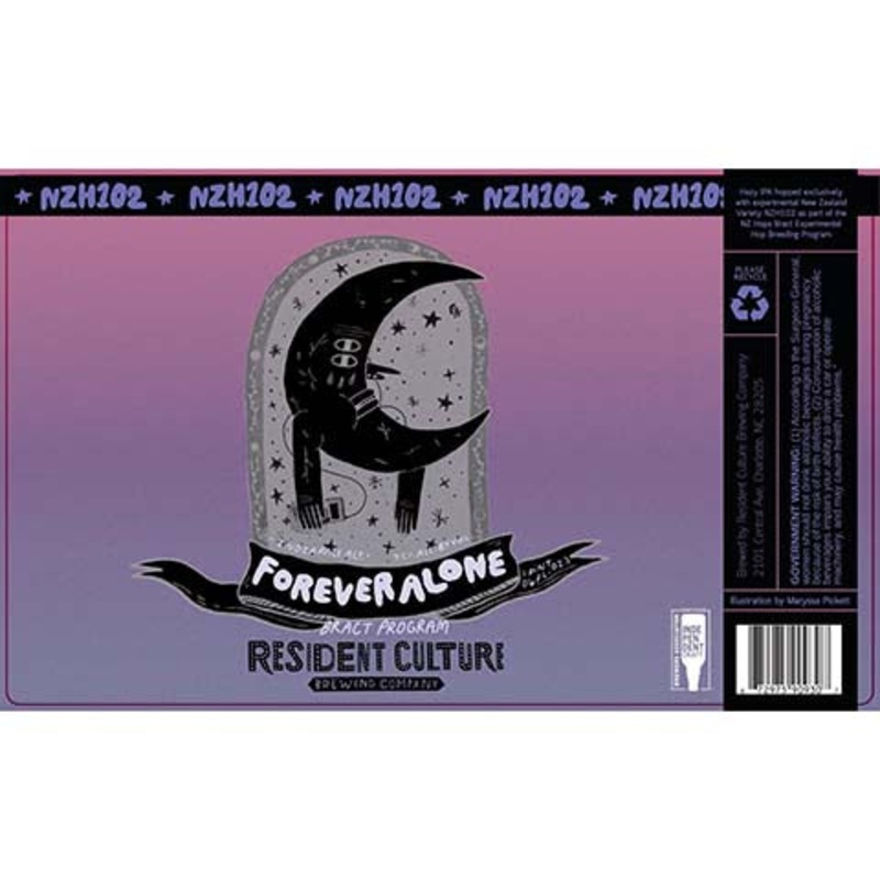 Resident Culture Forever Alone IPA 16OZ SINGLE CAN