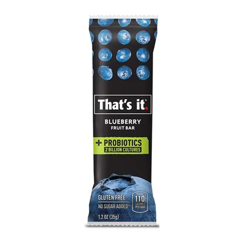 "That's It." 100% All Natural Probiotic Fruit Bars Blueberry