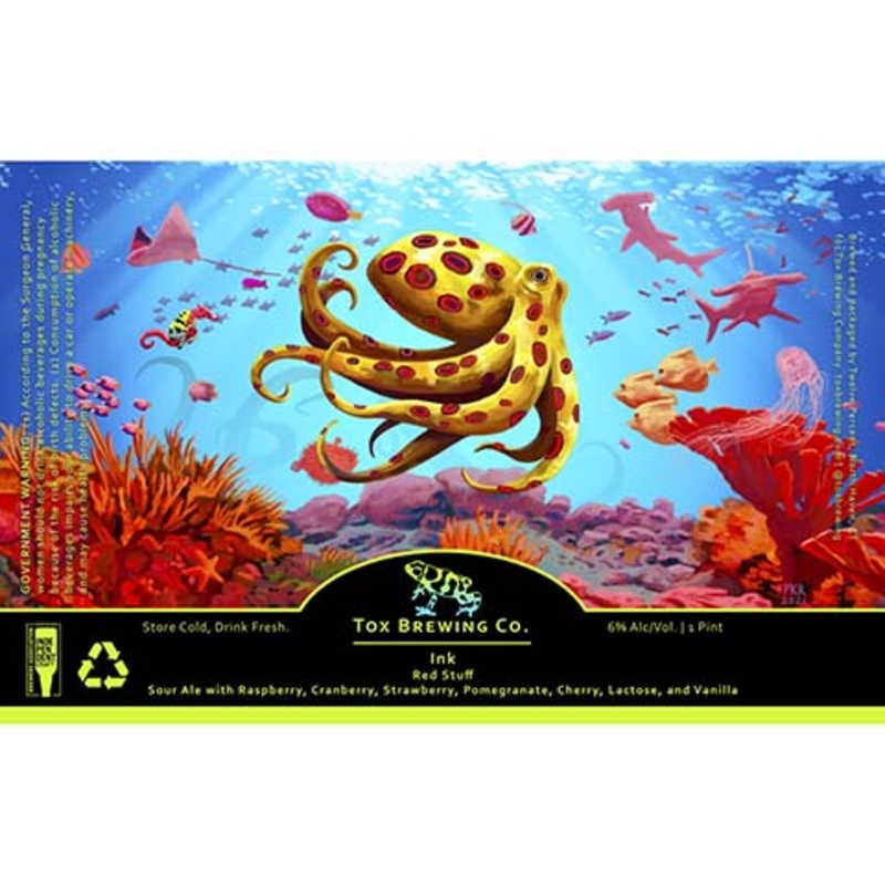 Tox Ink Red Stuff Sour Ale 16OZ SINGLE CAN