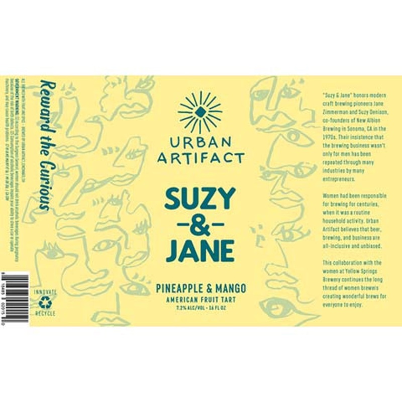 Urban Artifact Suzy & Jane Fruit Tart Ale 16OZ SINGLE CAN