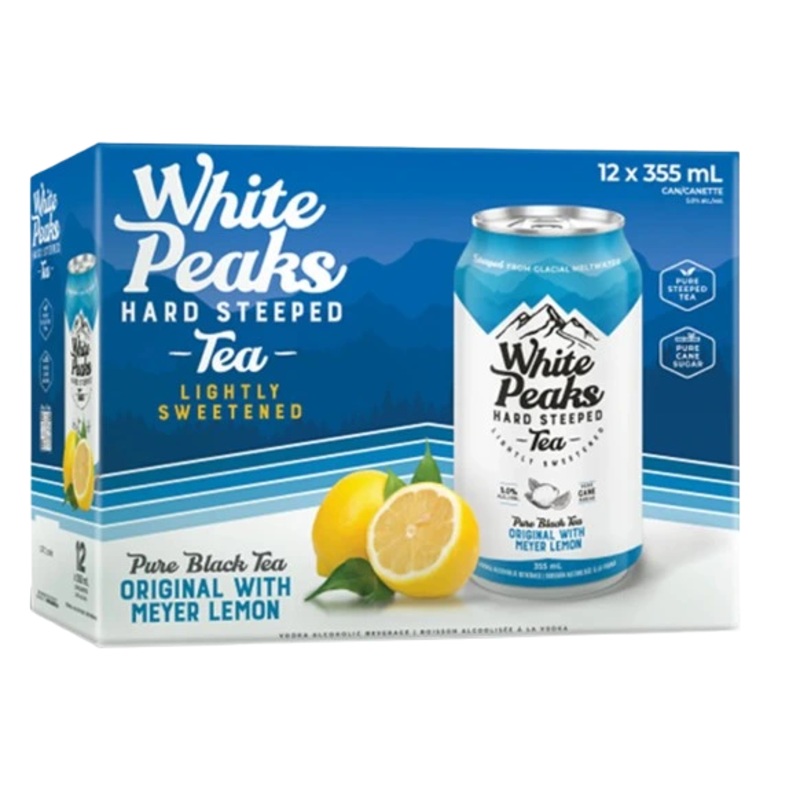 WHITE PEAKS HARD TEA LEMON 355ML 12PK CAN @ Red Deer [1039612] 4260 ml