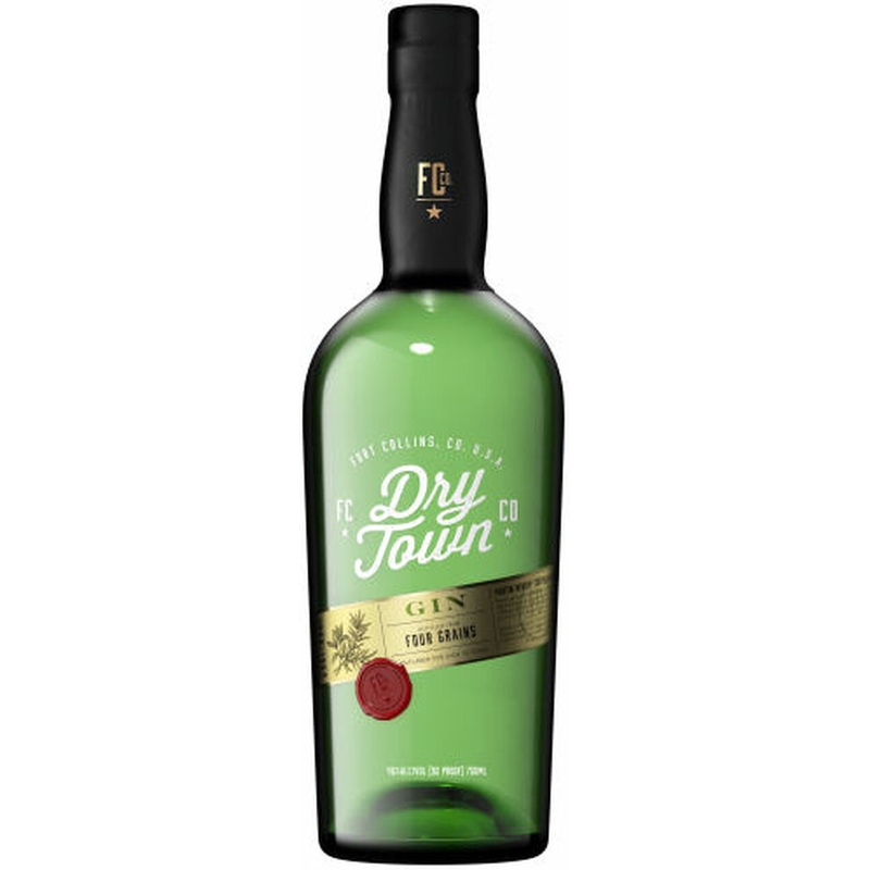 DRY TOWN DRY GIN DISTILLED FROM FOUR GRAIN 92 750ML 750ML