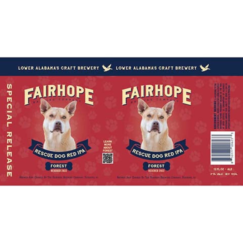 Fairhope Rescue Dog Red IPA 12OZ SINGLE CAN