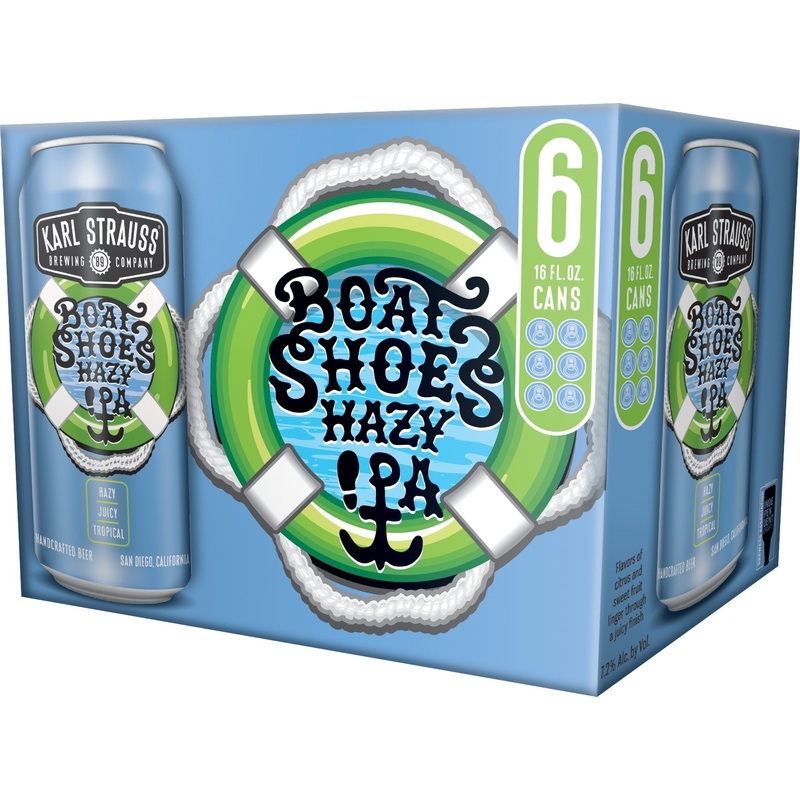 Karl Strauss Boat Shoes Hazy IPA 4x 6 Pack (16 oz Cans)