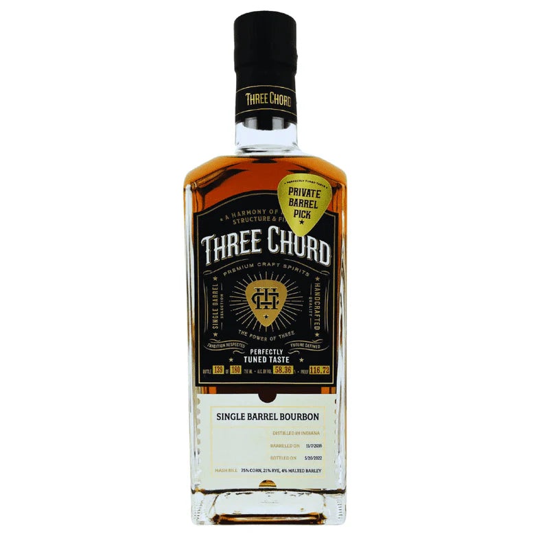 THREE CHORD SINGLE BARREL BOURBON WB1 750ML @ Lethbridge [1044794] 750 ml