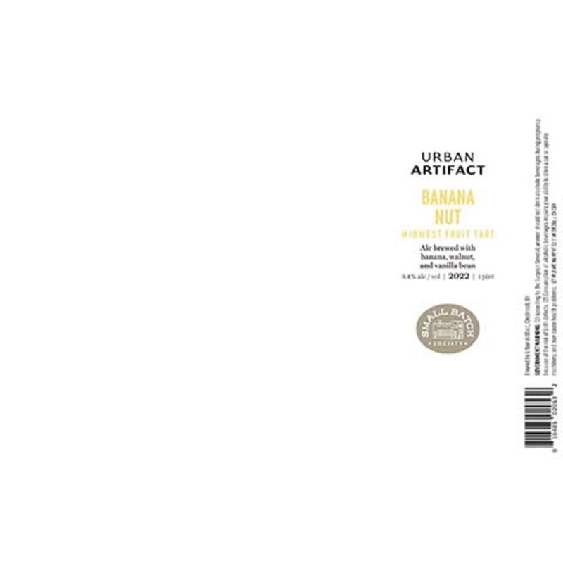 Urban Artifact Banana Nut Midwest Fruit Tart Ale 16OZ SINGLE CAN