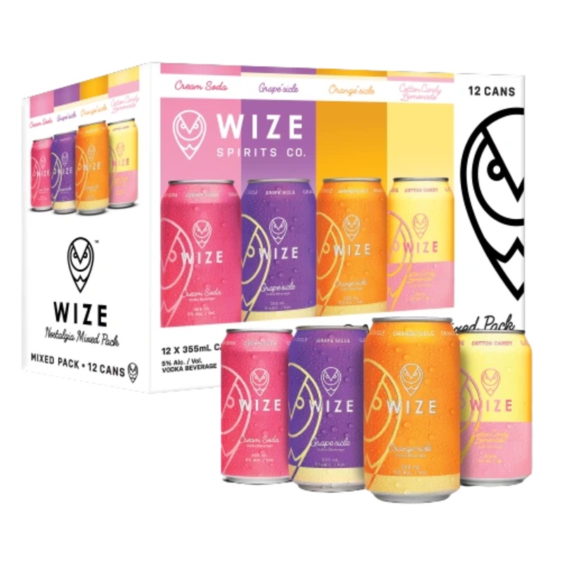WIZE NOSTALGIA VODKA SODA MIXER 355ML 12PK CAN @ Red Deer [1041505] 4260 ml