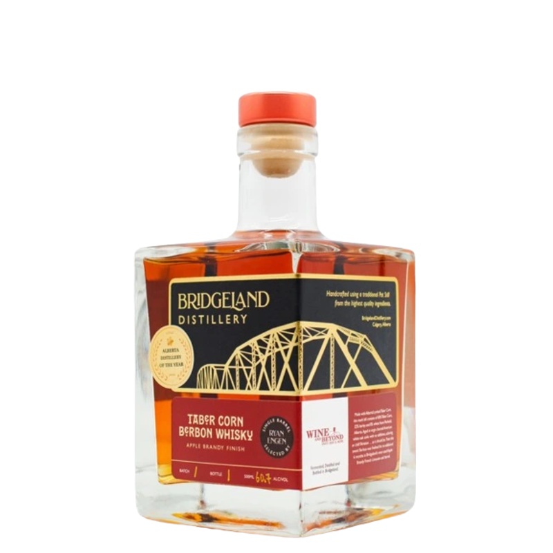 BRIDGELAND TABER CORN WHISKY APPLE BRANDY W&B CASK 500ML @ MacTaggart Ridge [1053417] 500 ml