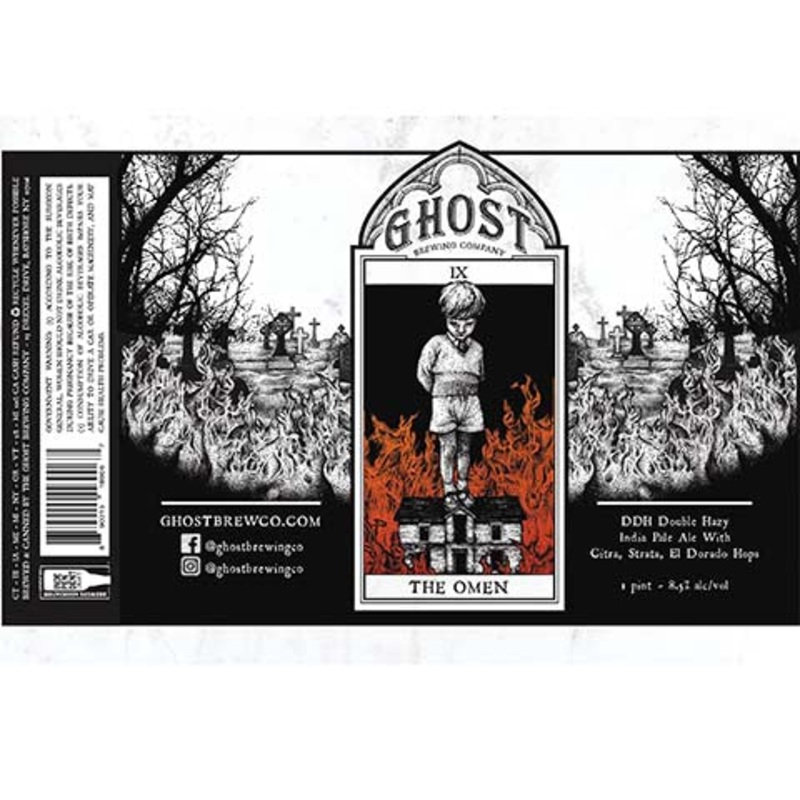 Ghost The Omen DDH Double Hazy IPA 16OZ SINGLE CAN