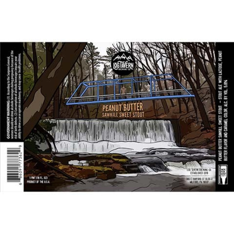 Log Tavern Peanut Butter Sawkill Sweet Stout 16OZ SINGLE CAN