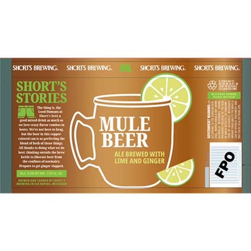 Short's Brew Mule Beer 12OZ SINGLE CAN