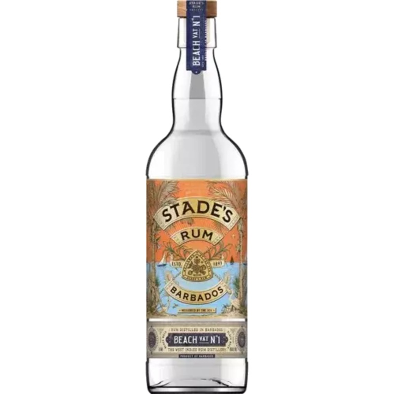 STADES RUM BEACH VAT NO 1 BARBADOS WHITE RUM 750ML @ Sage Hill [1049266] 750 ml