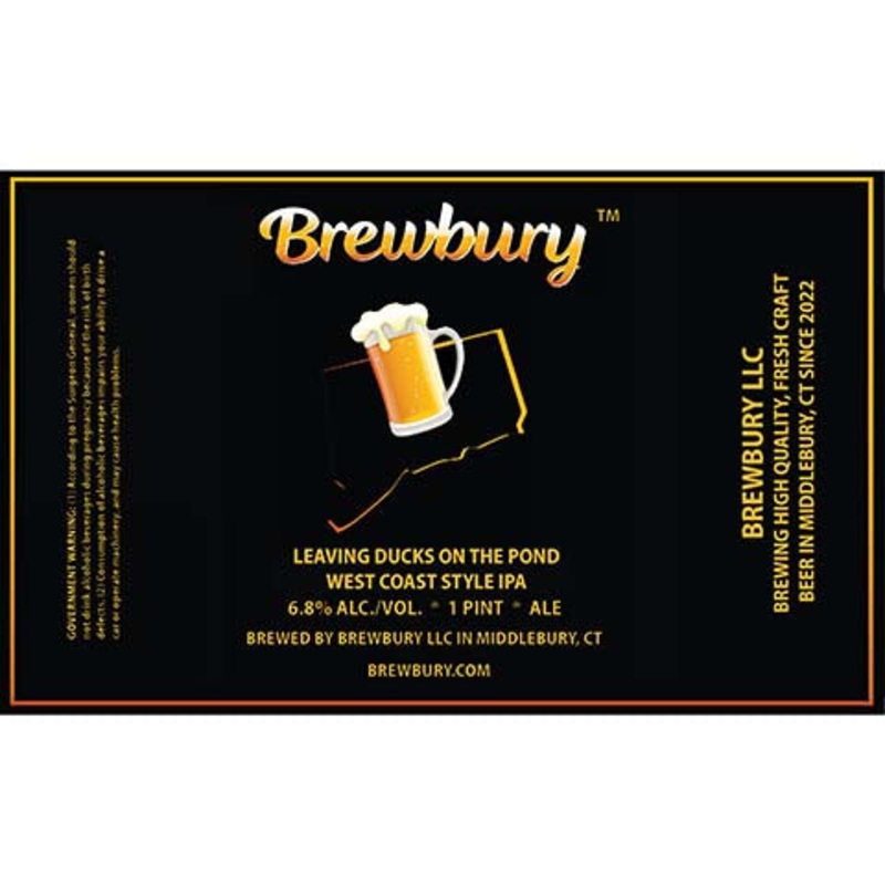 Brewbury Leaving Ducks On The Pond IPA 16OZ SINGLE CAN