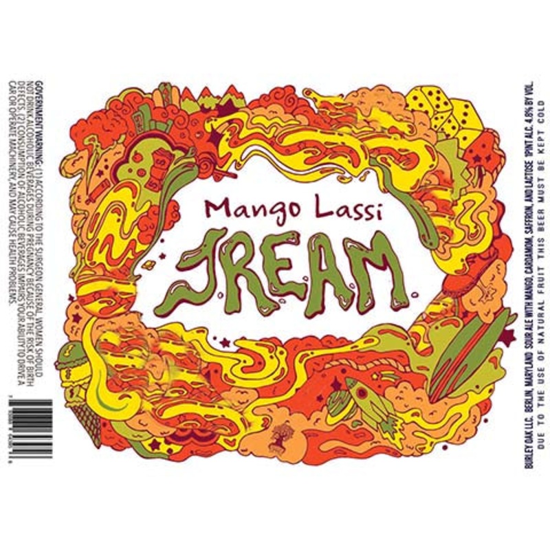 Burley Oak Mango Lassi JREAM Sour 16OZ SINGLE CAN
