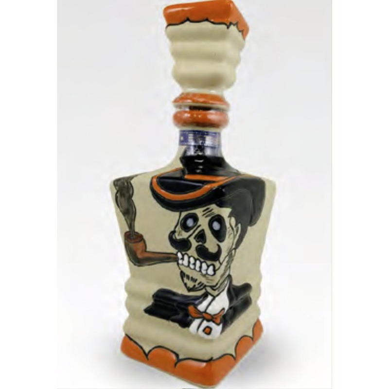 Dinasta Real Extra Aejo Ceramic Da De Muertos Bottle