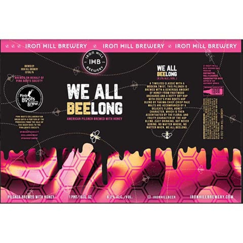 Iron Hill We All Beelong American Pilsner 16OZ SINGLE CAN