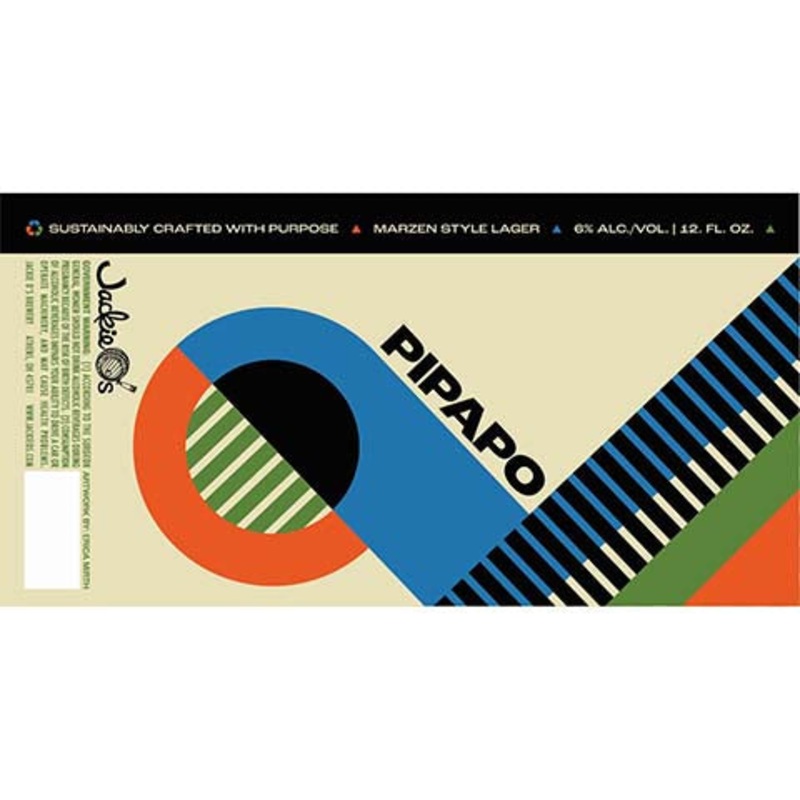 Jackie O's Pipapo Marzen Lager 12OZ SINGLE CAN