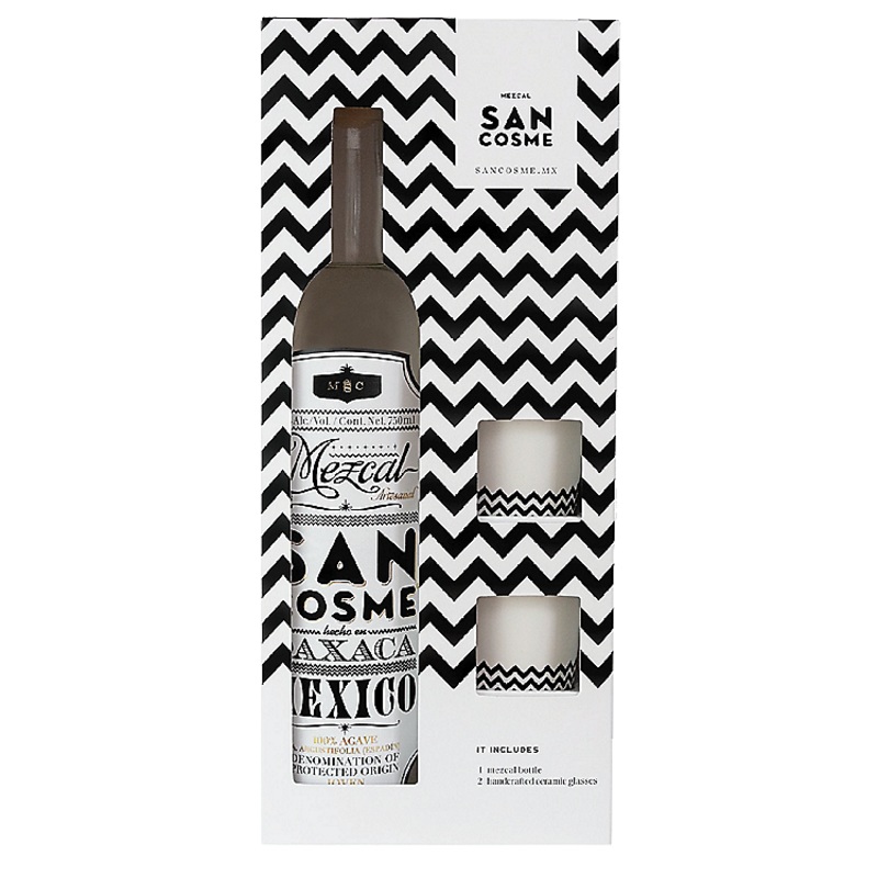 SAN COSME MEZCAL JOVEN 80 W/ 2 GLASSES 750ML 750ML