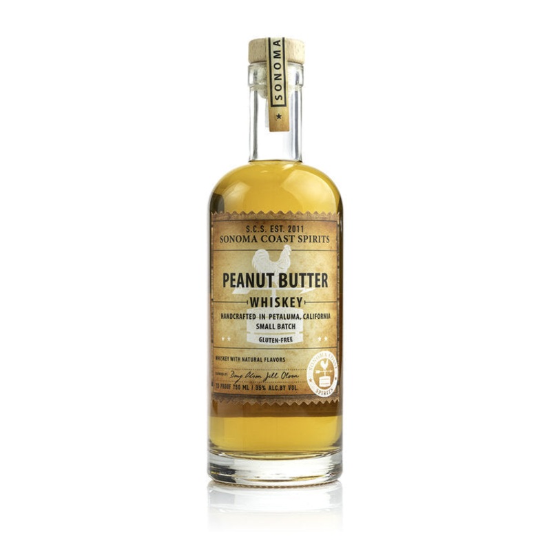 SONOMA COAST SPIRITS PEANUT BUTTER FLAVORED WHISKEY 70 750ML 750ML