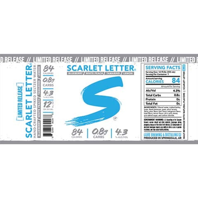 Core Scarlet Letter Blue 12OZ SINGLE CAN