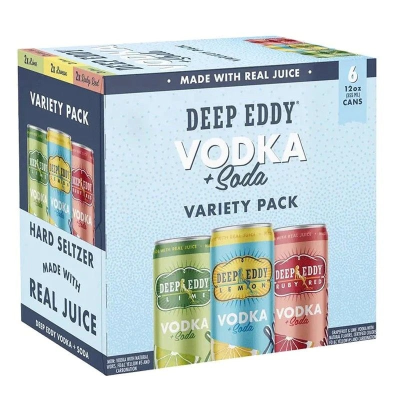 Deep Eddy Vodka + Soda Variety 6-Pack 12OZ 6PK CAN