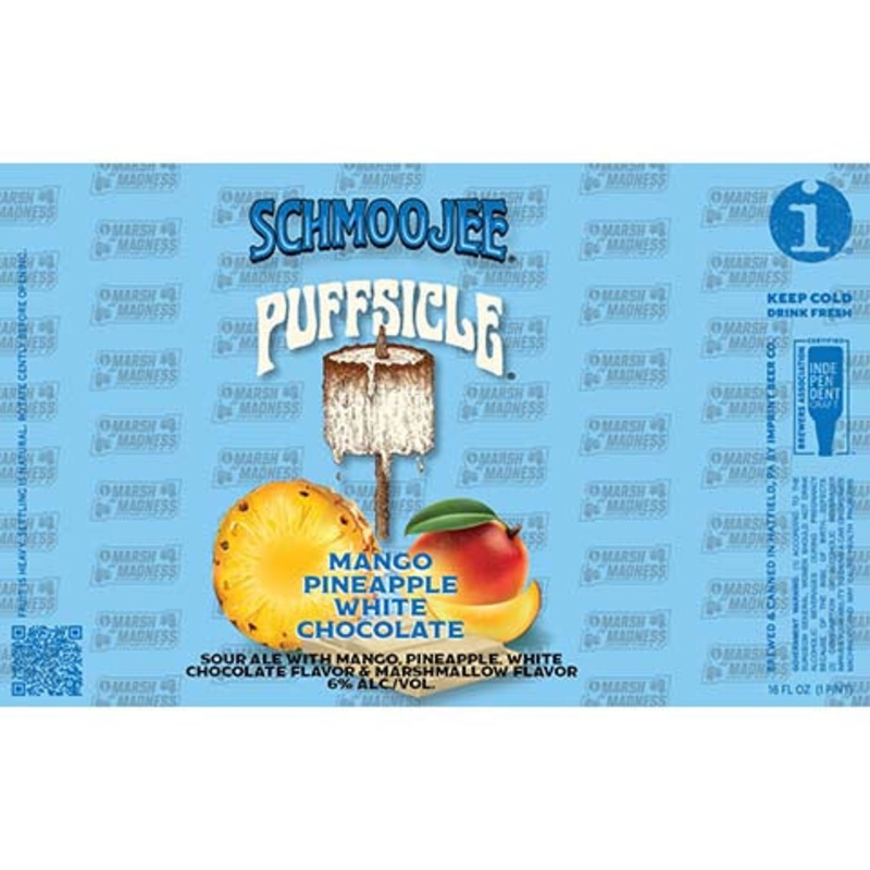 Imprint Schmoojee Puffsicle Mango Pineapple White Chocolate 16OZ SINGLE CAN
