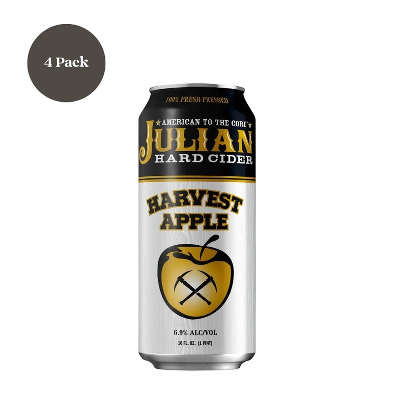 Julian Hard Cider Harvest Apple 4pk 16 fl oz Cans