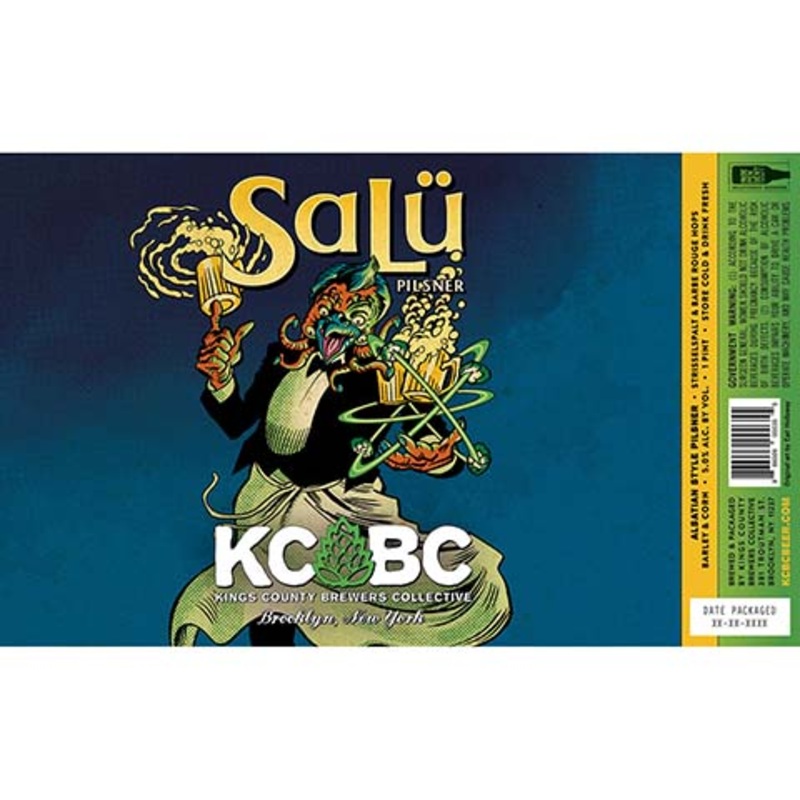 Kings County Brewers Collective Salu Pilsner 16OZ SINGLE CAN
