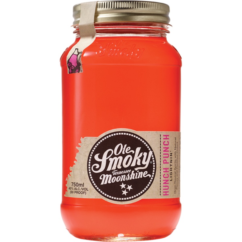 OLE SMOKY HUNCH PUNCH LIGHTNIN' MOONSHINE 80 750ML 750ML