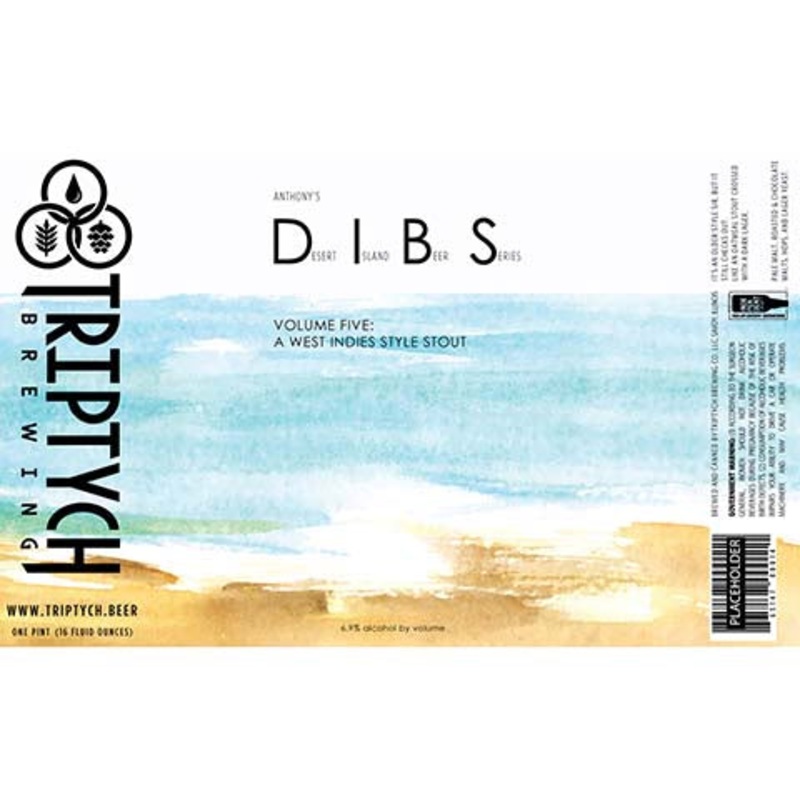 Triptych Dearest Island Beer Series Volume 5 Stout 16OZ SINGLE CAN