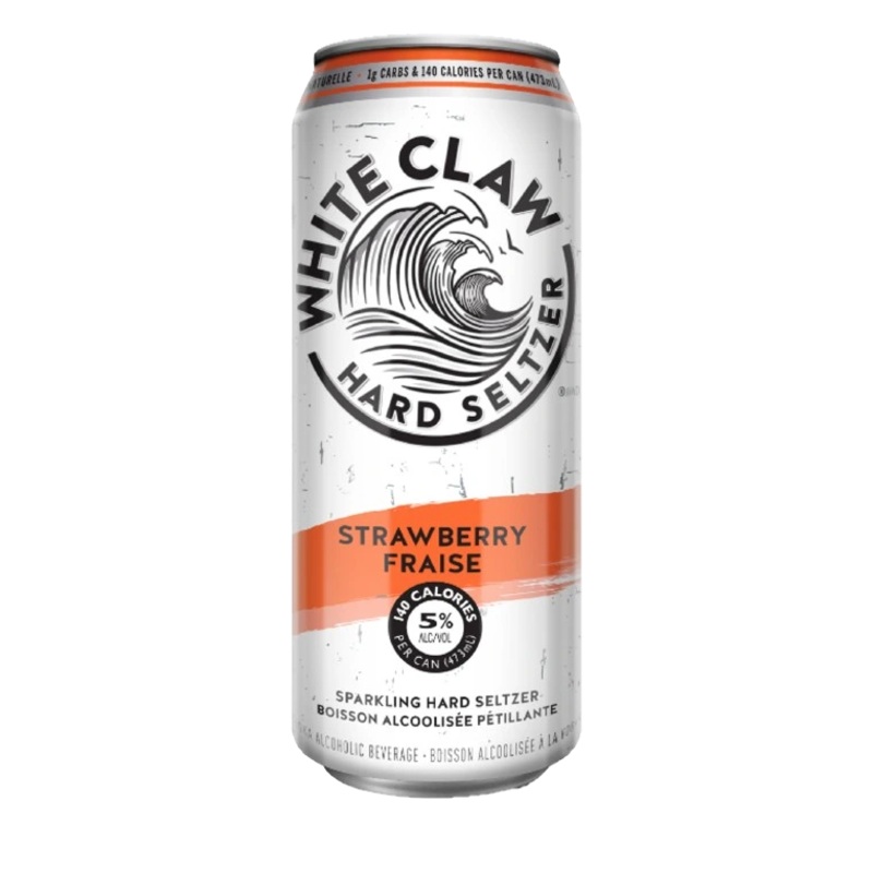 WHITE CLAW HARD SELTZER STRAWBERRY 473ML CAN @ Airdrie [1052145] 473 ml