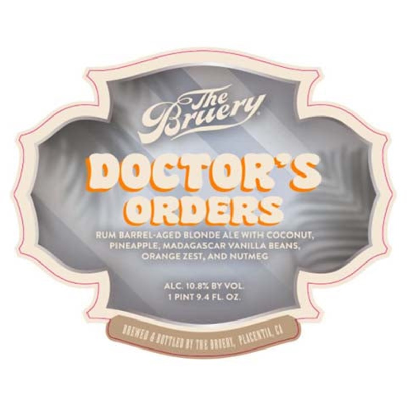 Bruery Doctor's Orders Blonde Ale 750ML BTL