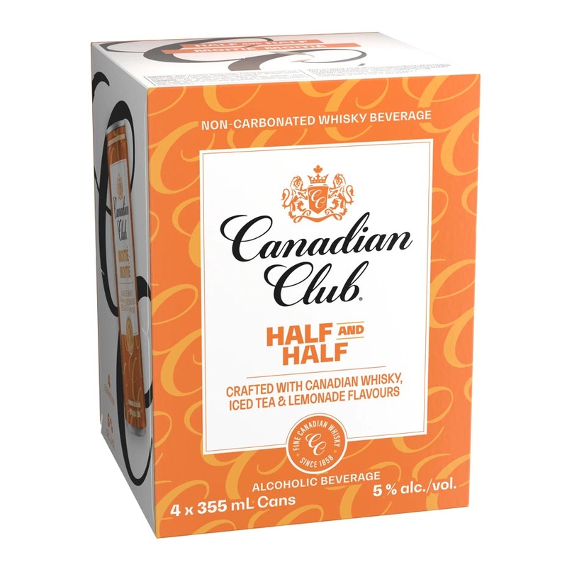 CANADIAN CLUB HALF & HALF HARD ICED TEA 355ML 4PK CAN @ St. Albert [1056152] 1420 ml