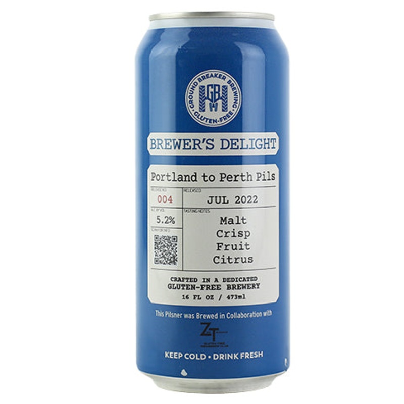 Ground Breaker Delight 004 - Portland to Perth Pilsner 16OZ SINGLE CAN