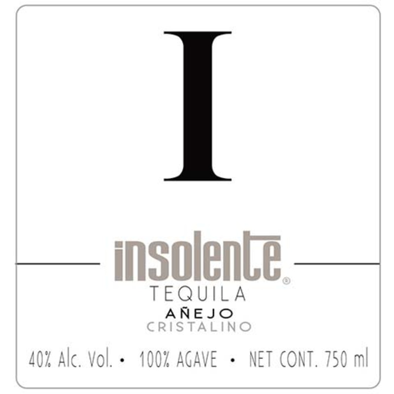 Insolente Tequila Anejo Cristalino 750ML BTL