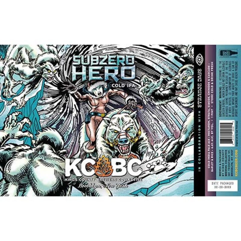 Kings County Brewers Collective Subzero Hero Cold IPA 16OZ SINGLE CAN