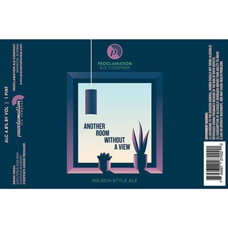 Proclamation Another Room Without A View Kolsch Ale 16OZ SINGLE CAN