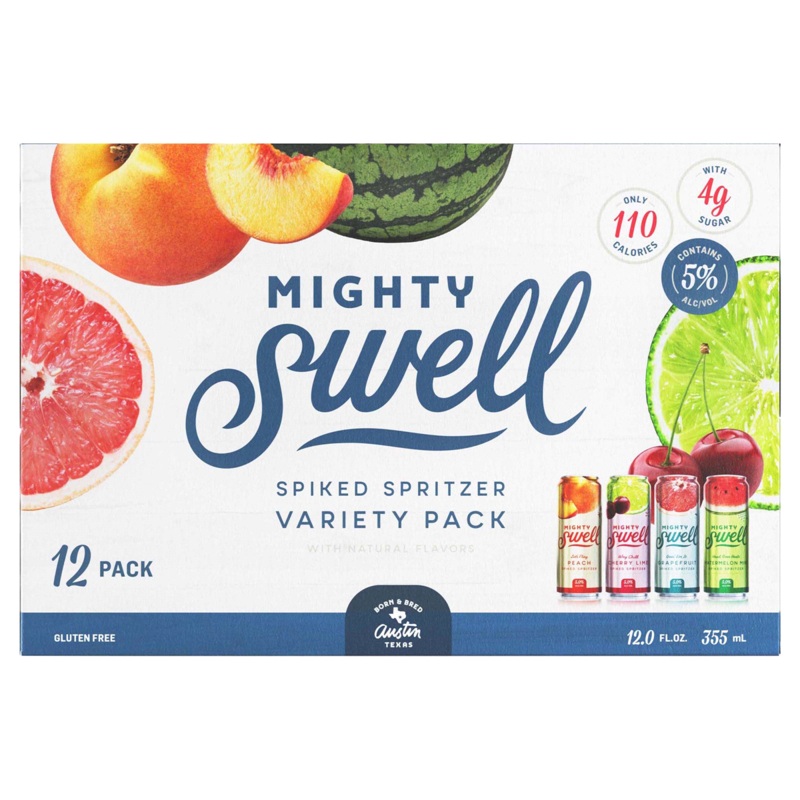 Seltzer Mighty Swell 12pk Variety