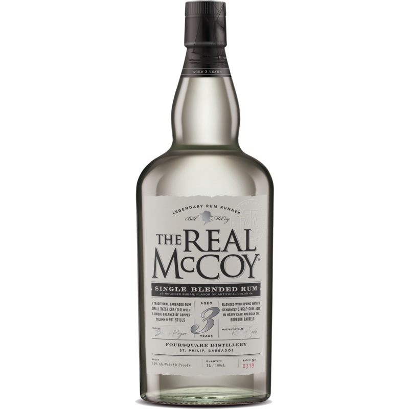 The Real Mccoy Rum 3YR 80 1L 1l Bottle