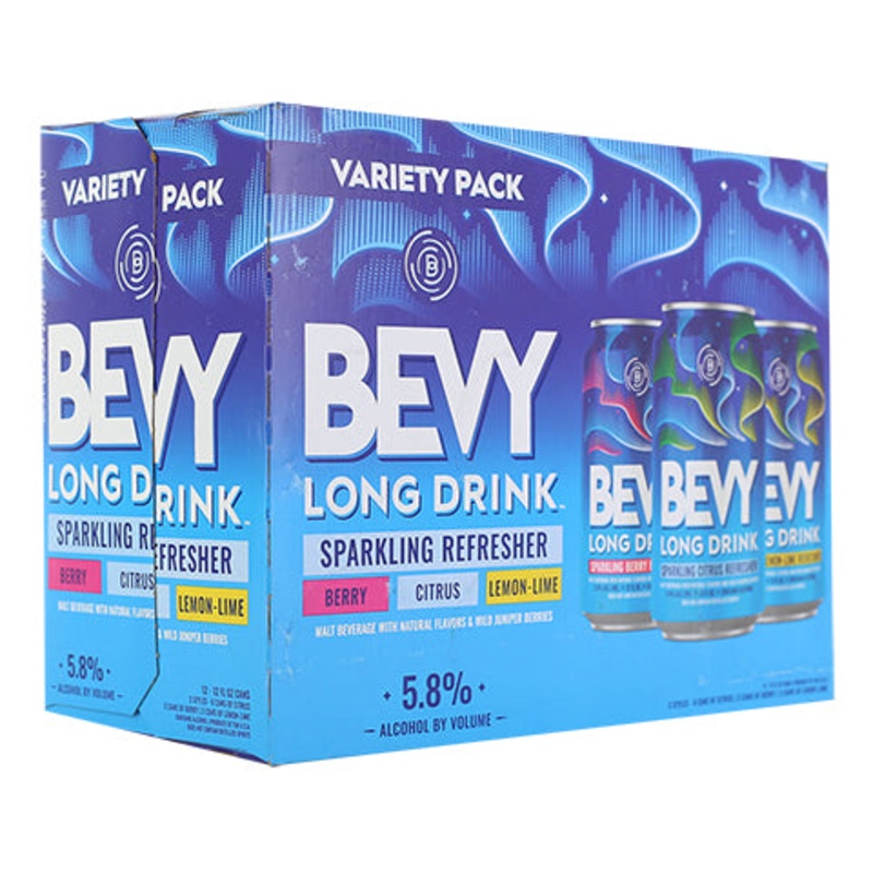 Bevy Long Drink Hard Refresher Variety Pack 12PK 12OZ SINGLE CAN
